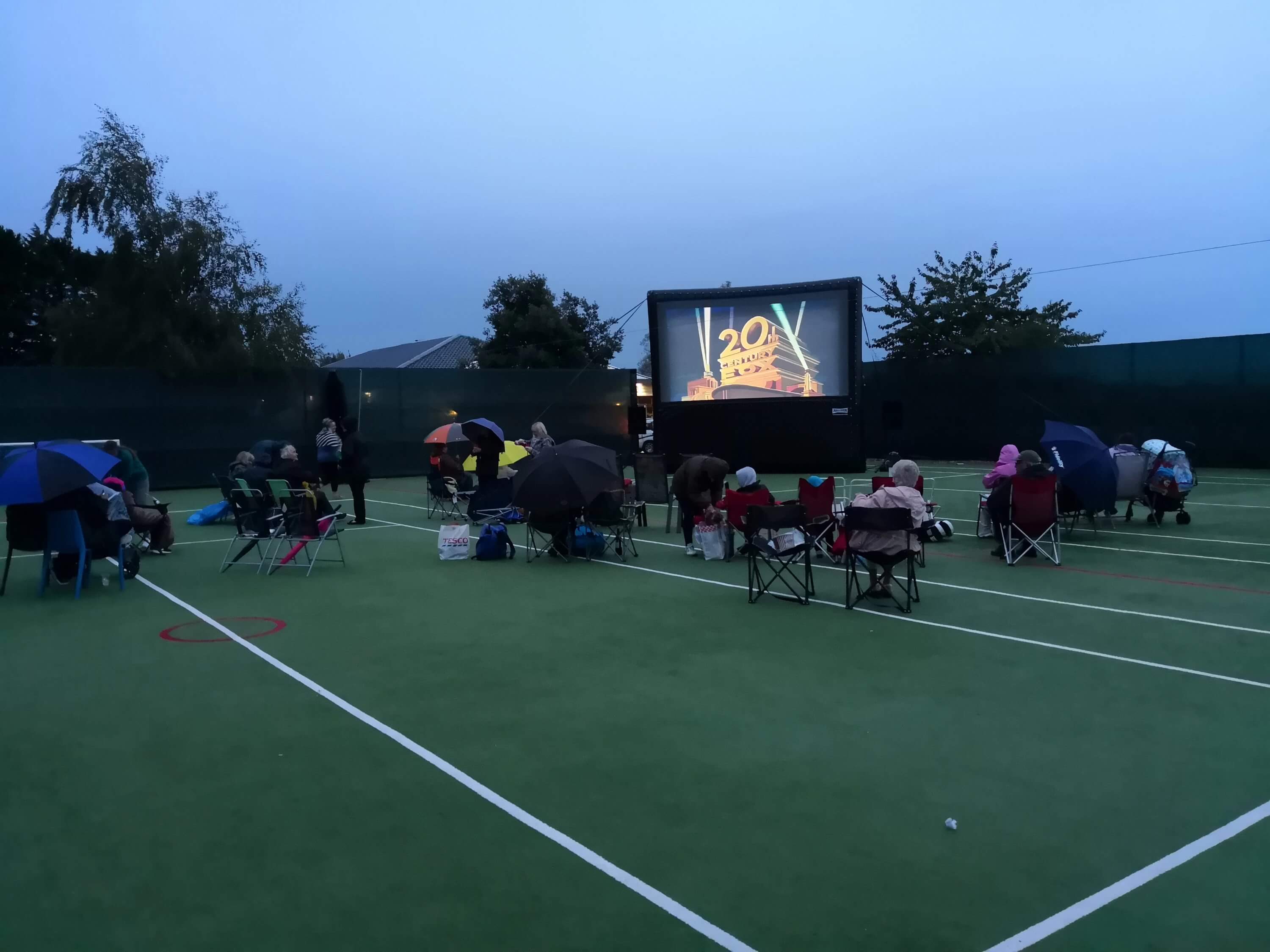 Outside cinema Dorset