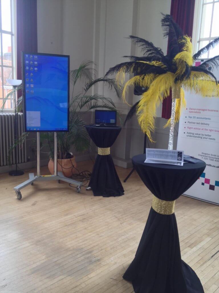 Portrait Screen Hire london