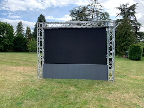 Screen hire for outdoor Cinema