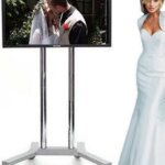 Plasma Screen Hire 50 Inch Picture Stand Person